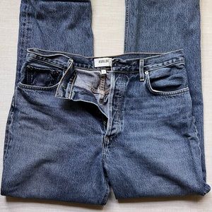 AGOLDE 90’s Button fly denim jeans. Mom jeans.